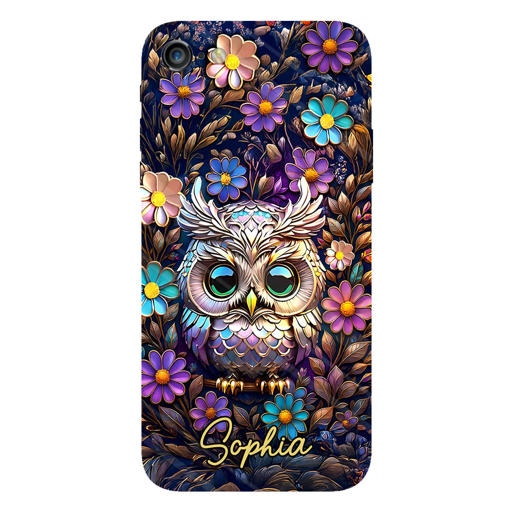Cute Owl - Personalized Owl Full Print Phone Case