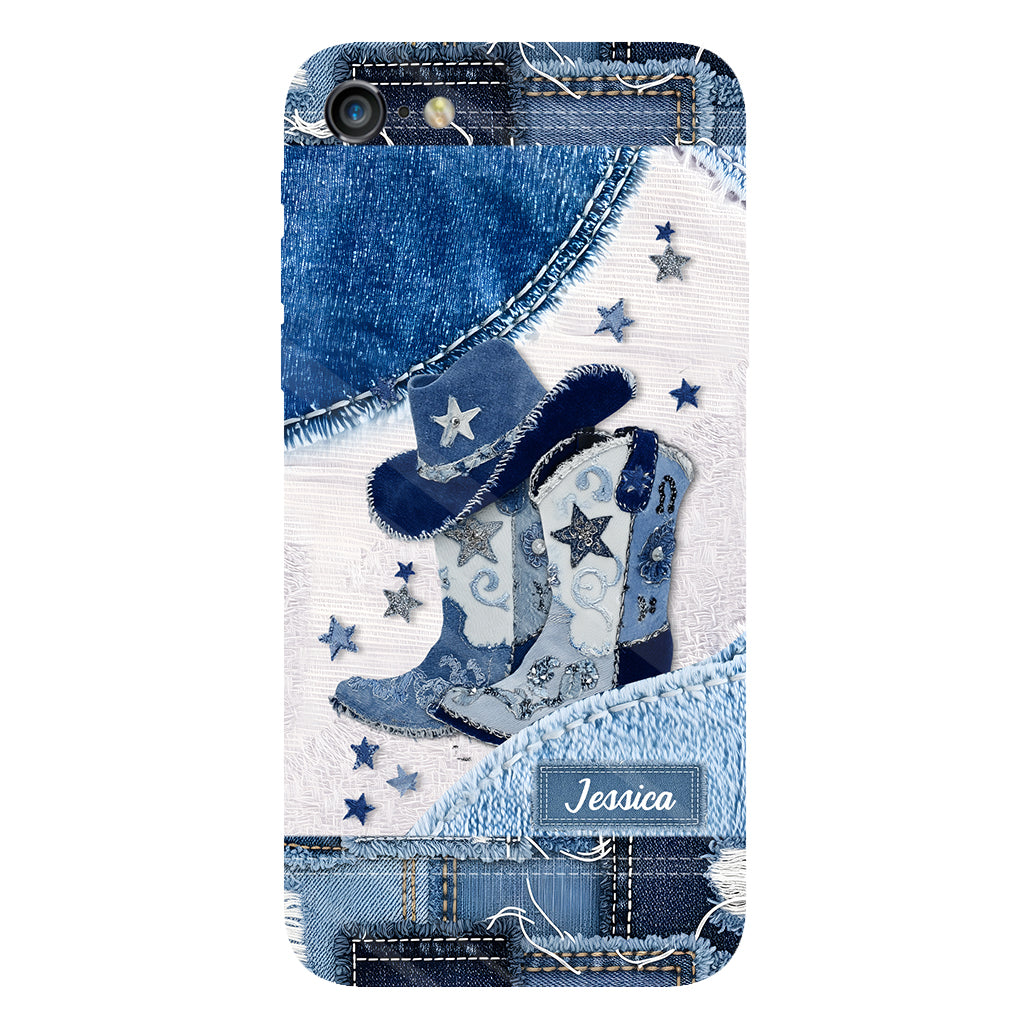 Cowgirl Boots - Personalized Cowgirl Full Print Phone Case