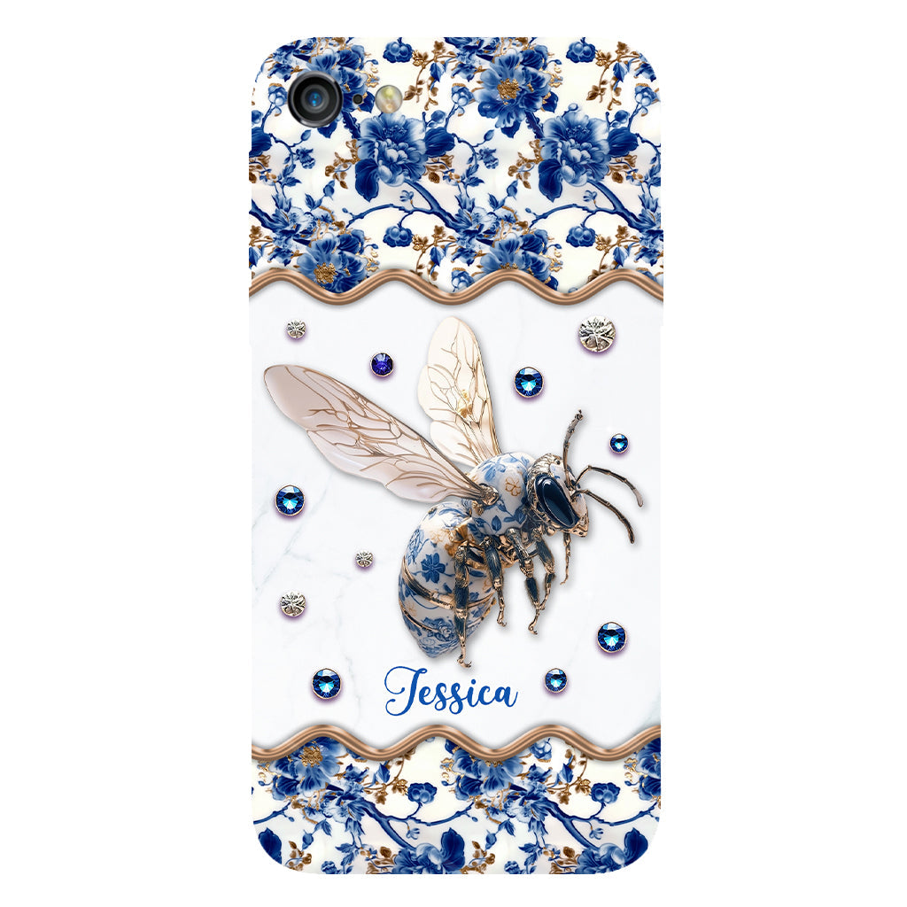 Bee Toile de Jouy - Personalized Bee Full Print Phone Case