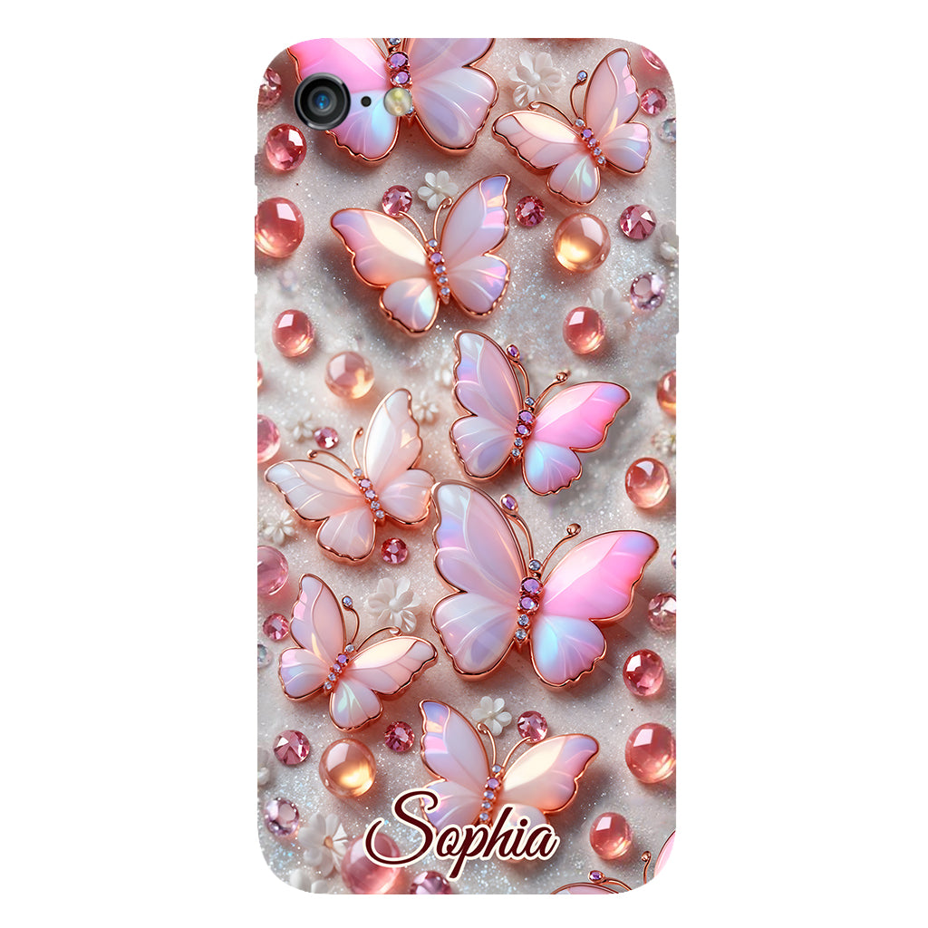 Atemberaubende Schmetterlinge – Personalisierte Handyhülle mit Schmetterlingsmotiv