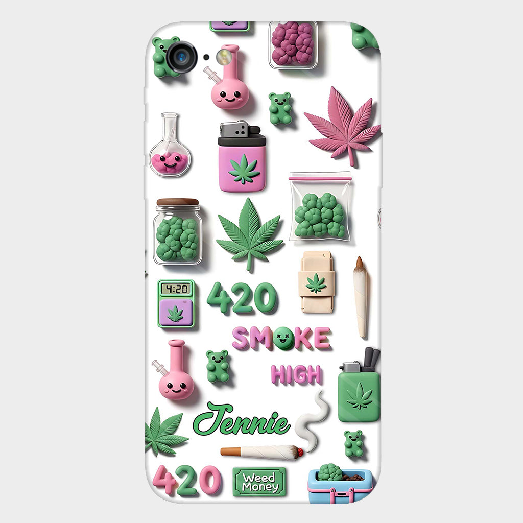 Stoner Chic – Personalisierte Handyhülle mit Weed-Motiv