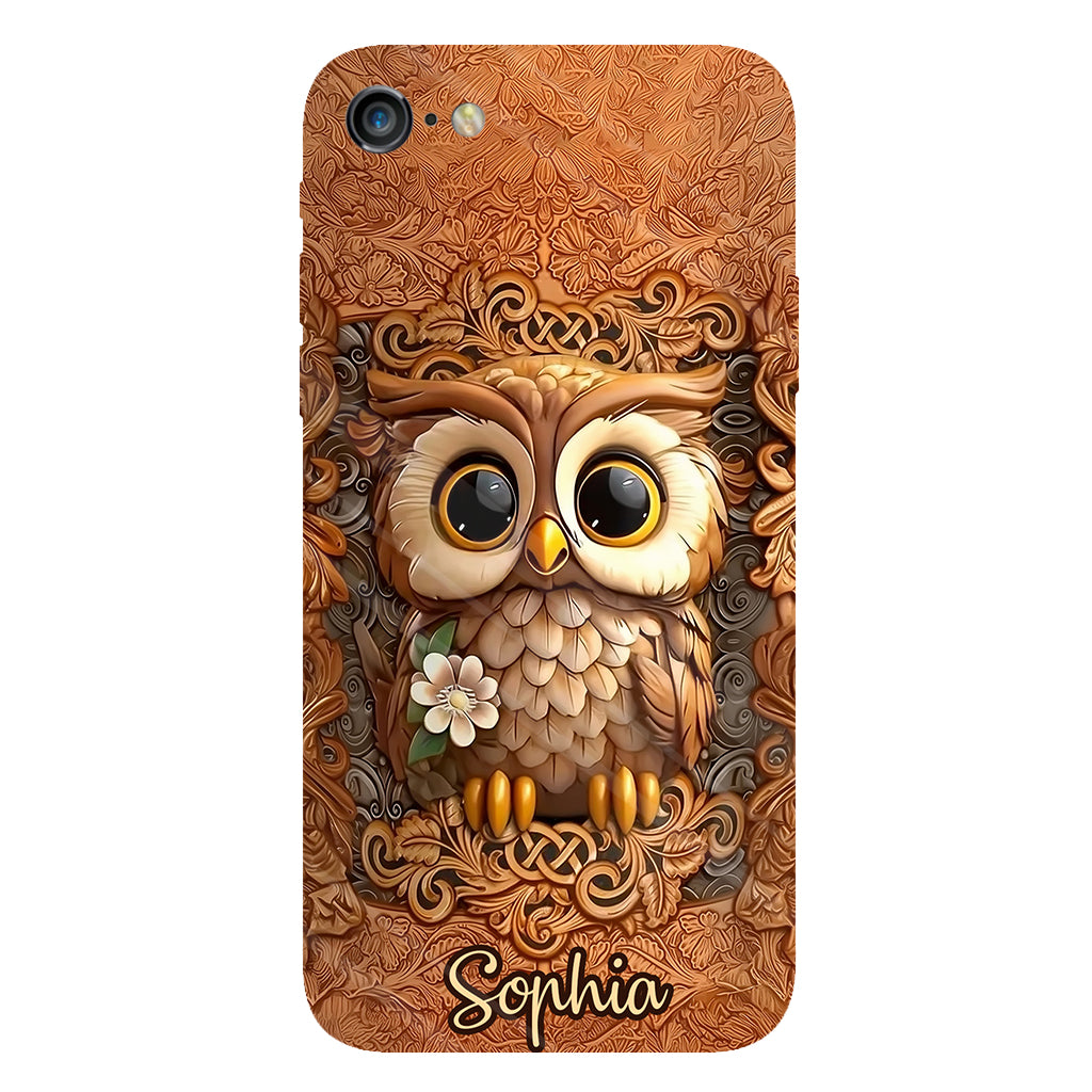 Beautiful Owl - Personalized Owl Full Print Phone Case