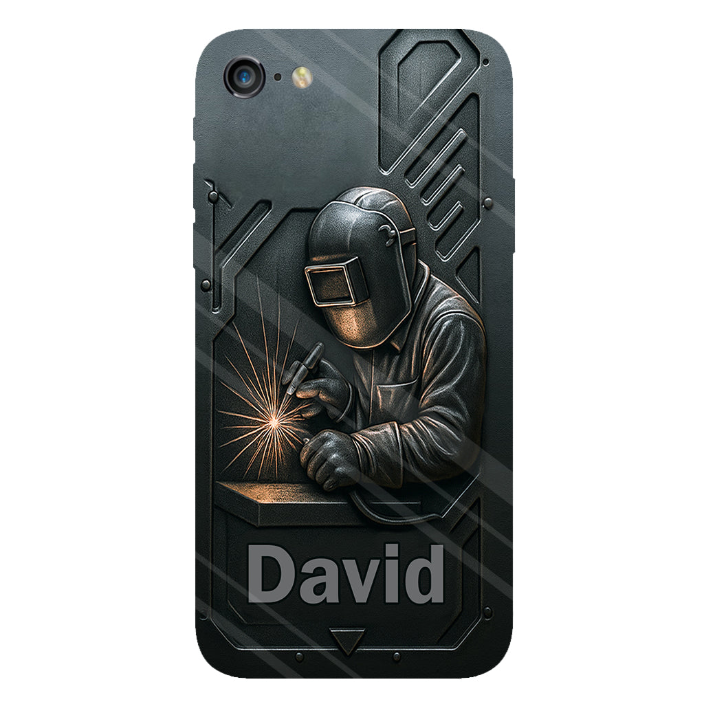 Coole Schweißer-Männer – Personalisierte Handyhülle mit Schweißer-Motiv und Volldruck