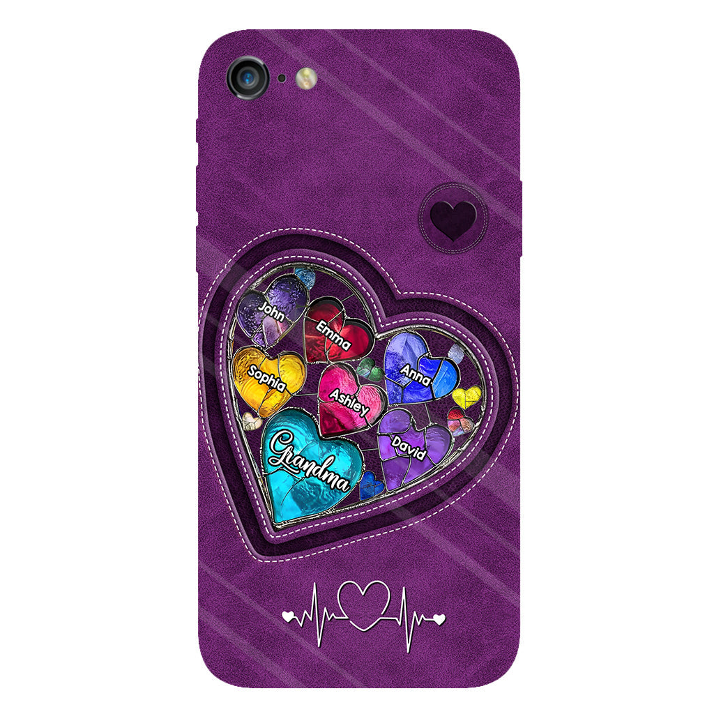 Grandma's Mom's Sweethearts - Personalized Grandma Full Print Phone Case