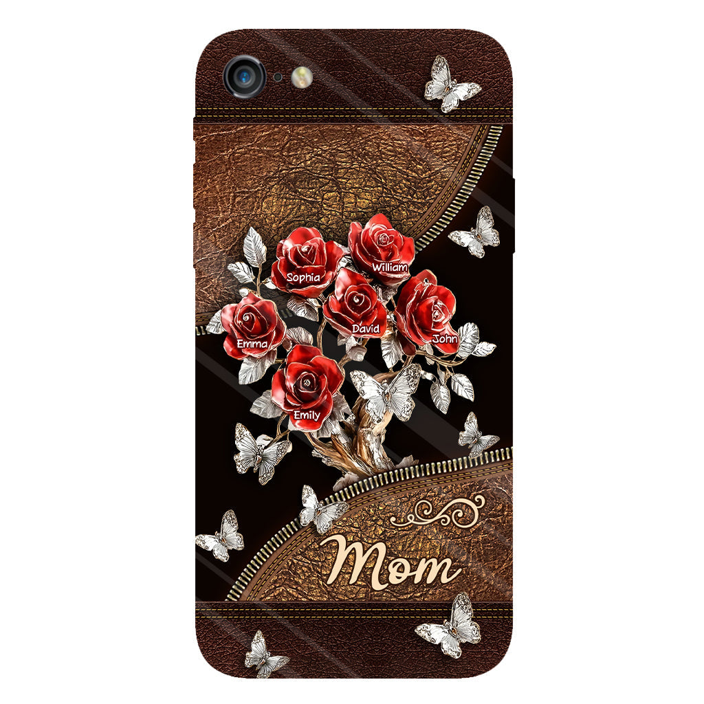 Wunderschönes Rosen-Geschenk für Mama, Oma,... - Personalisierte Handyhülle mit Vollbild-Aufdruck für Mutter
