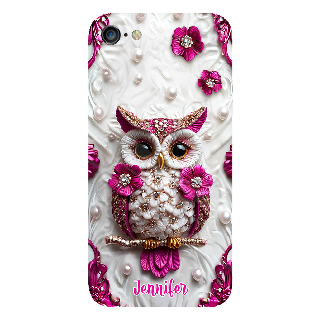 Beautiful Owl - Personalized Owl Full Print Phone Case