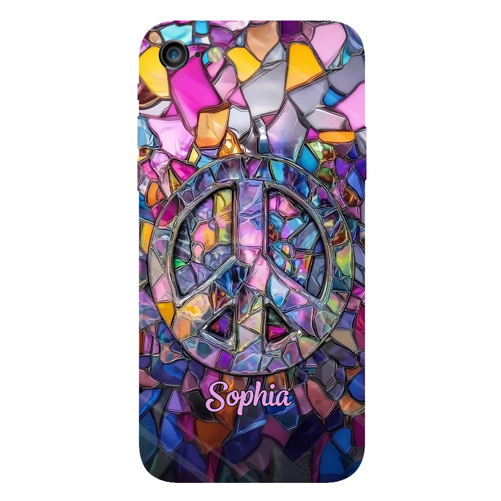 Hippie Soul – Personalisierte Handyhülle mit Hippie-Vollbilddruck