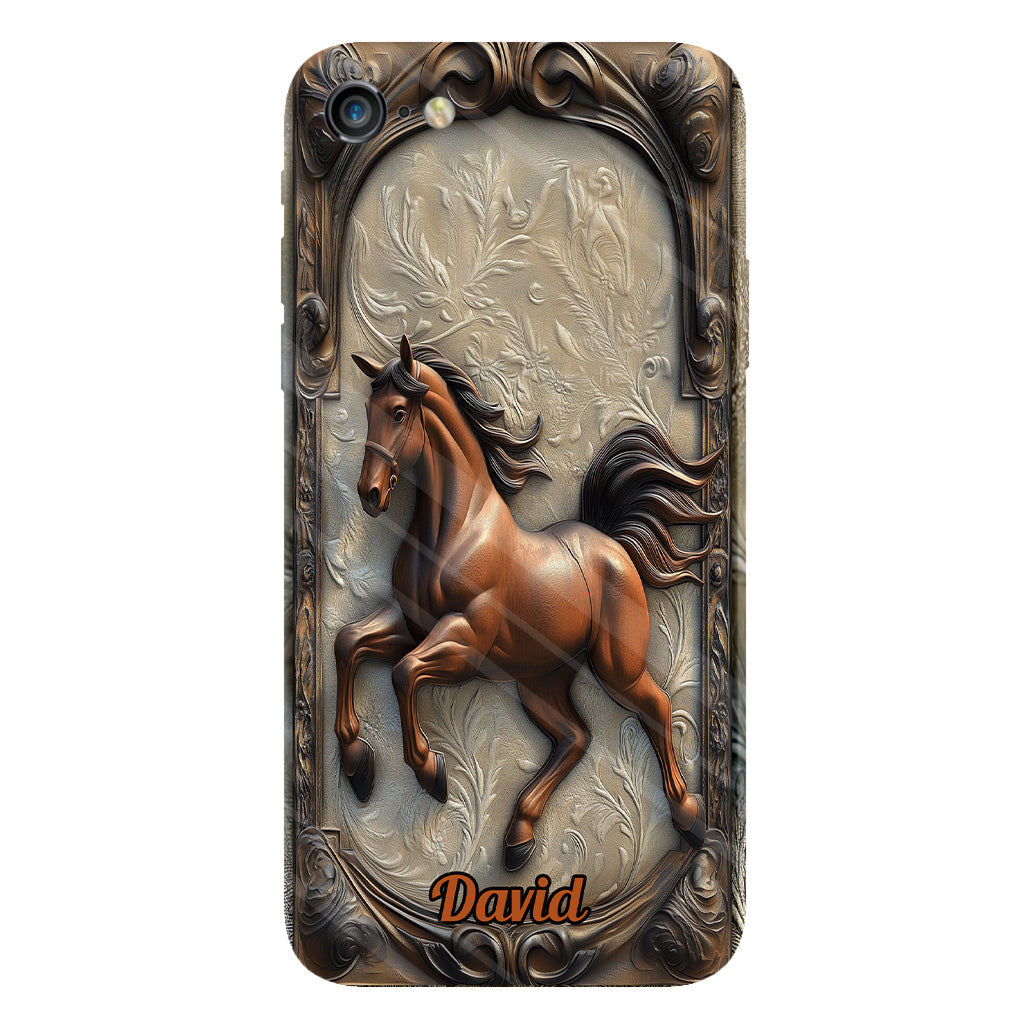 Liebe zum Pferd – Personalisierte Handyhülle mit Pferdemotiv