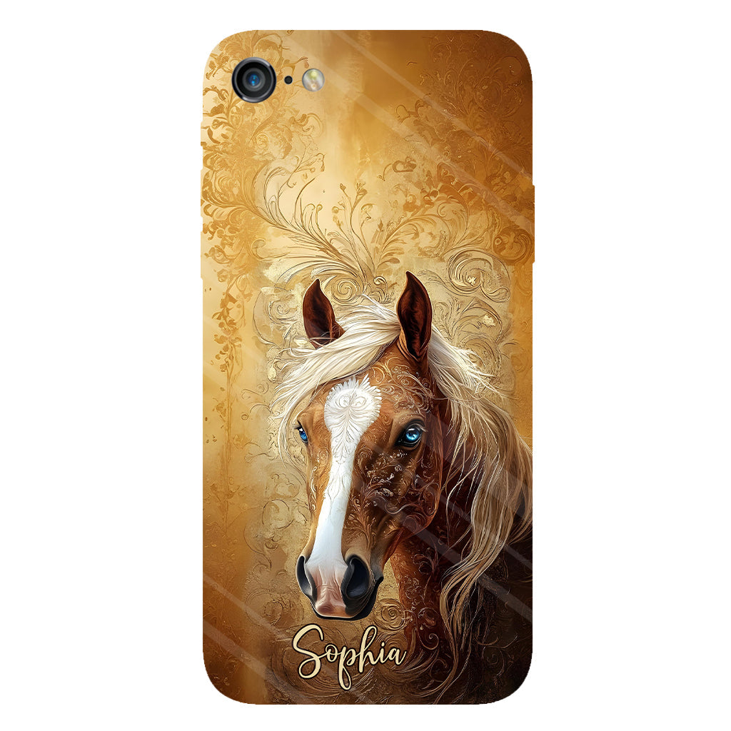 Love Horses - Personalized Horse Full Print Phone Case