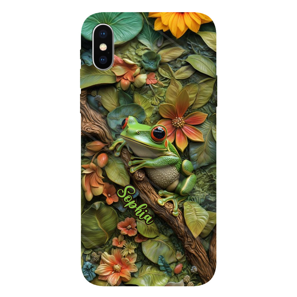 Adorable Frog - Personalized Frog Full Print Phone Case