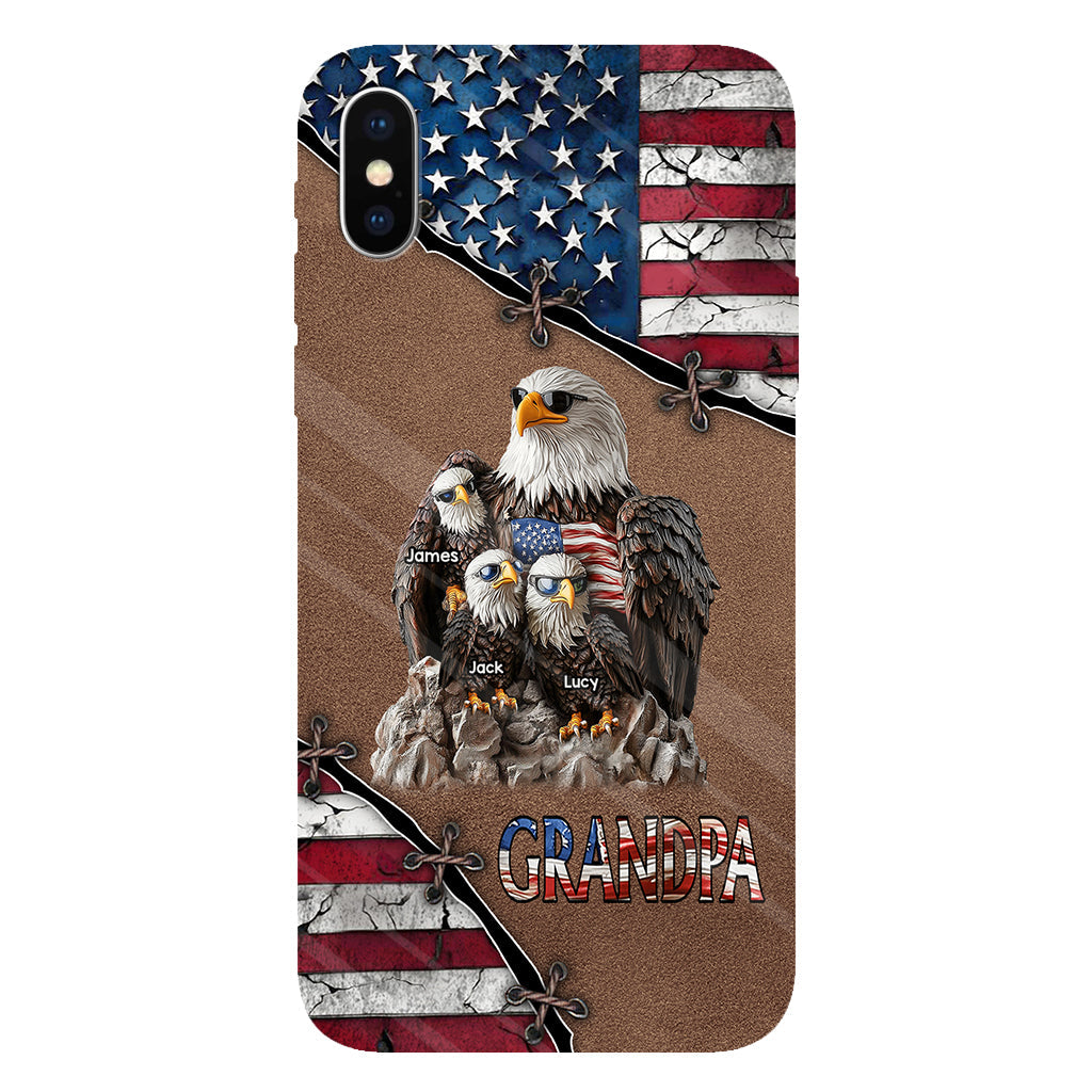 Strong Papa - Personalized Father Full Print Phone Case