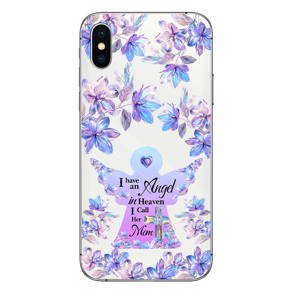 Angel In Heaven - Personalized Memorial Clear Phone Case