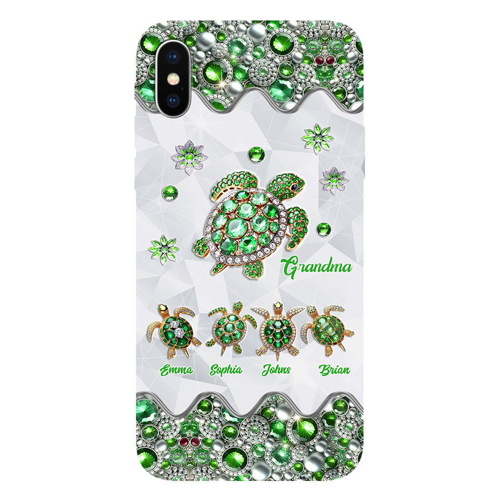 Grandma Of Little Turtles - Personalized Grandma Full Print Phone Case