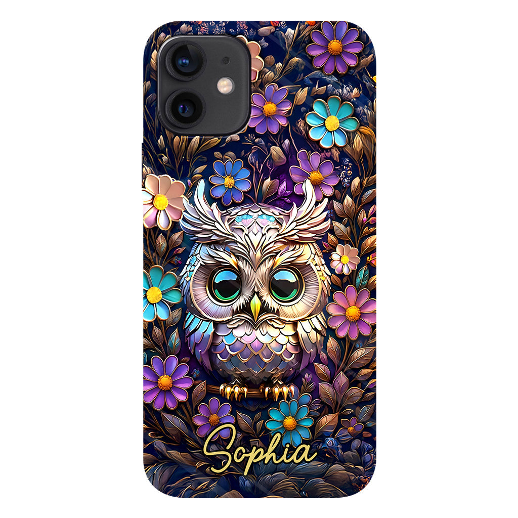 Cute Owl - Personalized Owl Full Print Phone Case