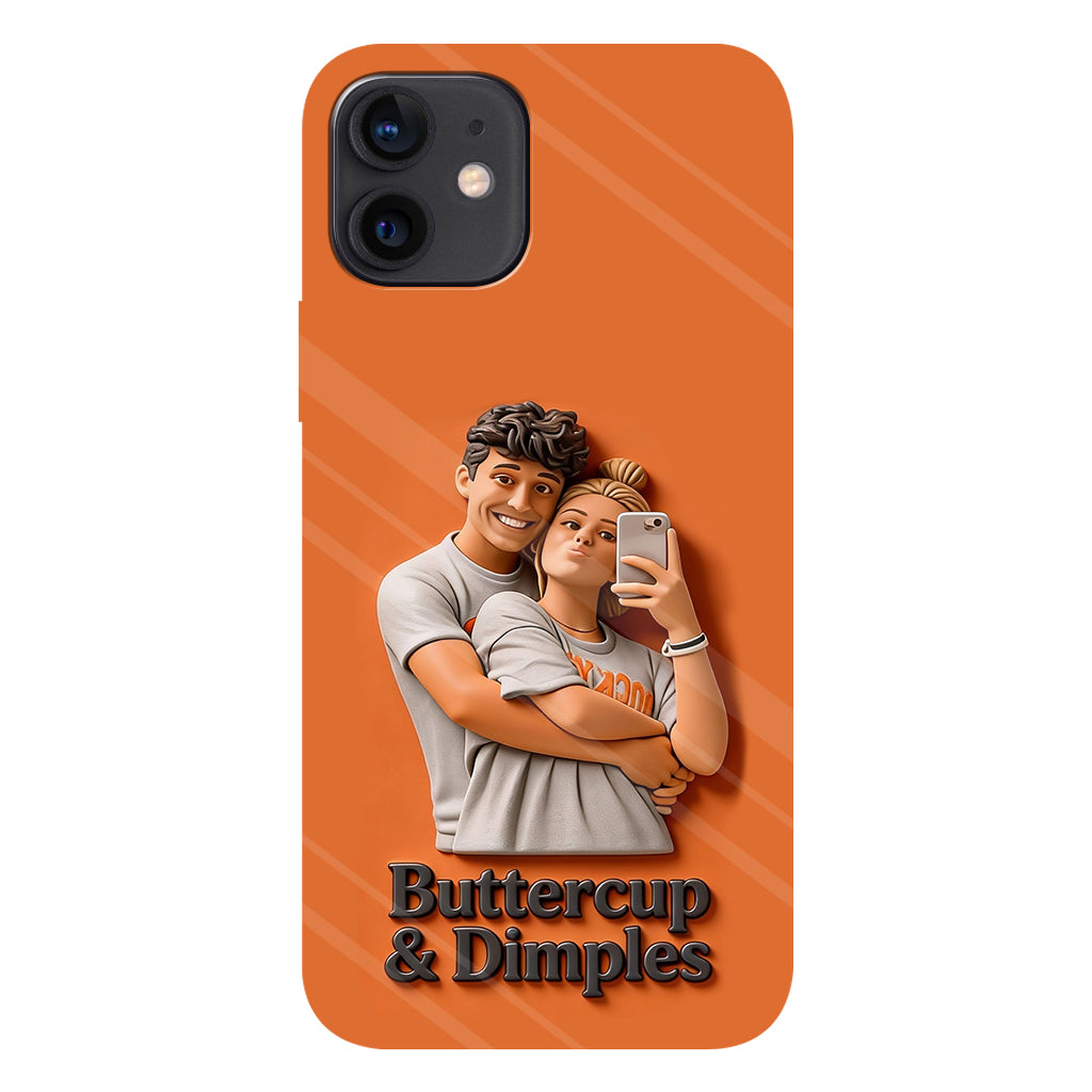 Individuell gestaltbar mit jedem Foto – Perfektes Valentinstagsgeschenk – Personalisierte Handyhülle mit vollflächigem Aufdruck für Paare