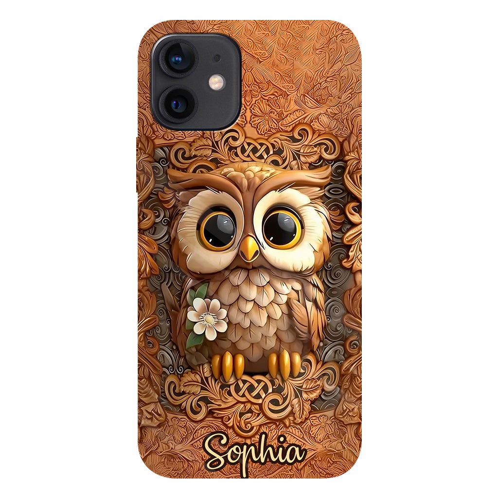 Beautiful Owl - Personalized Owl Full Print Phone Case