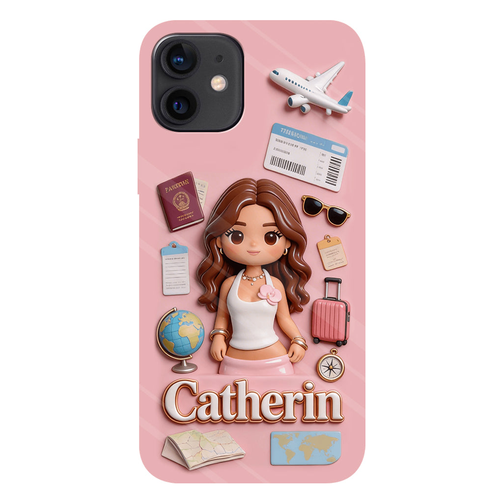 Traveling Lover - Personalized Travelling Full Print Phone Case