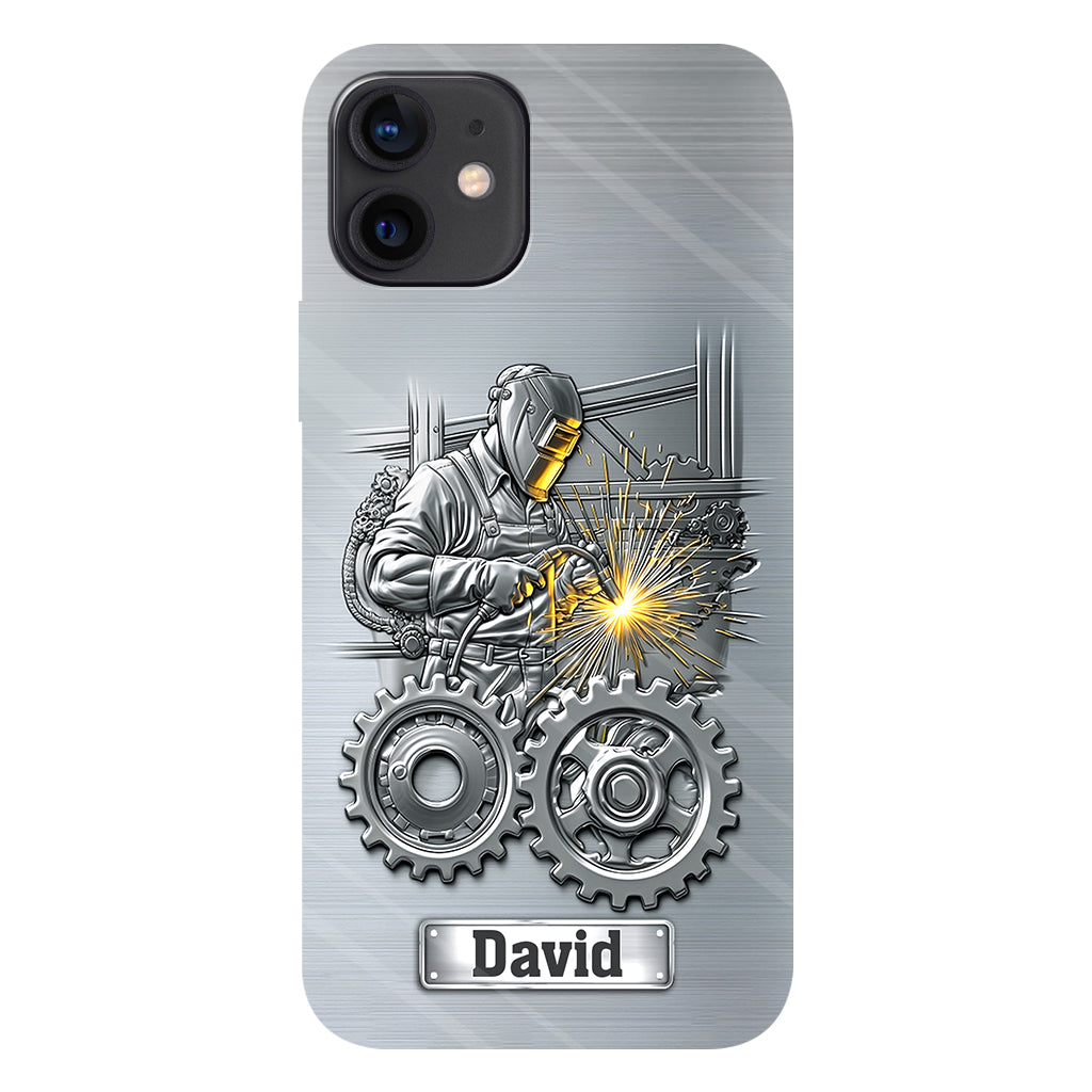 Aus Starken werden Schweißer – Personalisierte Handyhülle mit Schweißer-Motiv