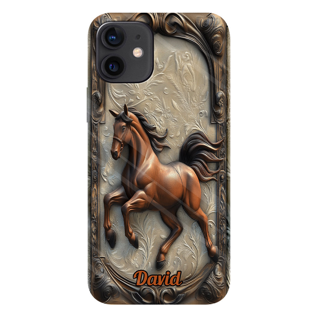 Liebe zum Pferd – Personalisierte Handyhülle mit Pferdemotiv