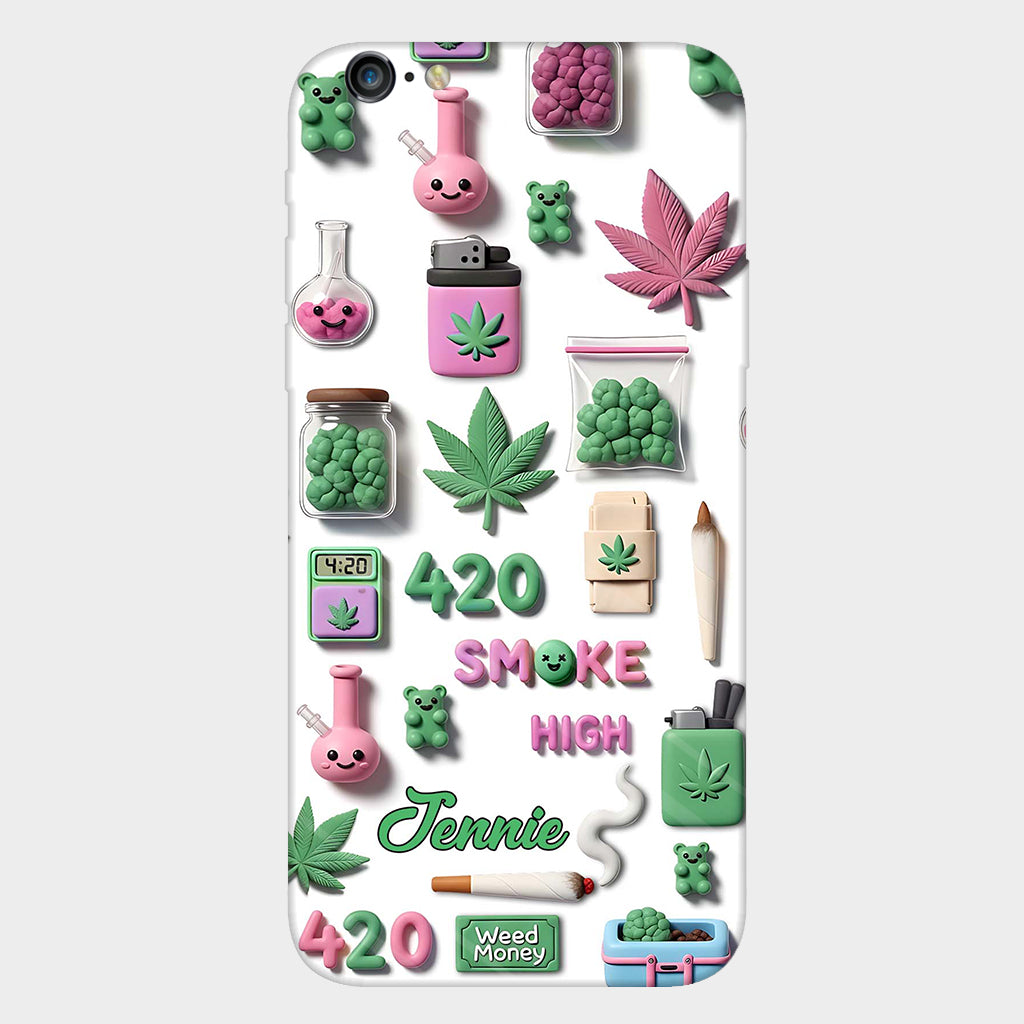 Stoner Chic – Personalisierte Handyhülle mit Weed-Motiv