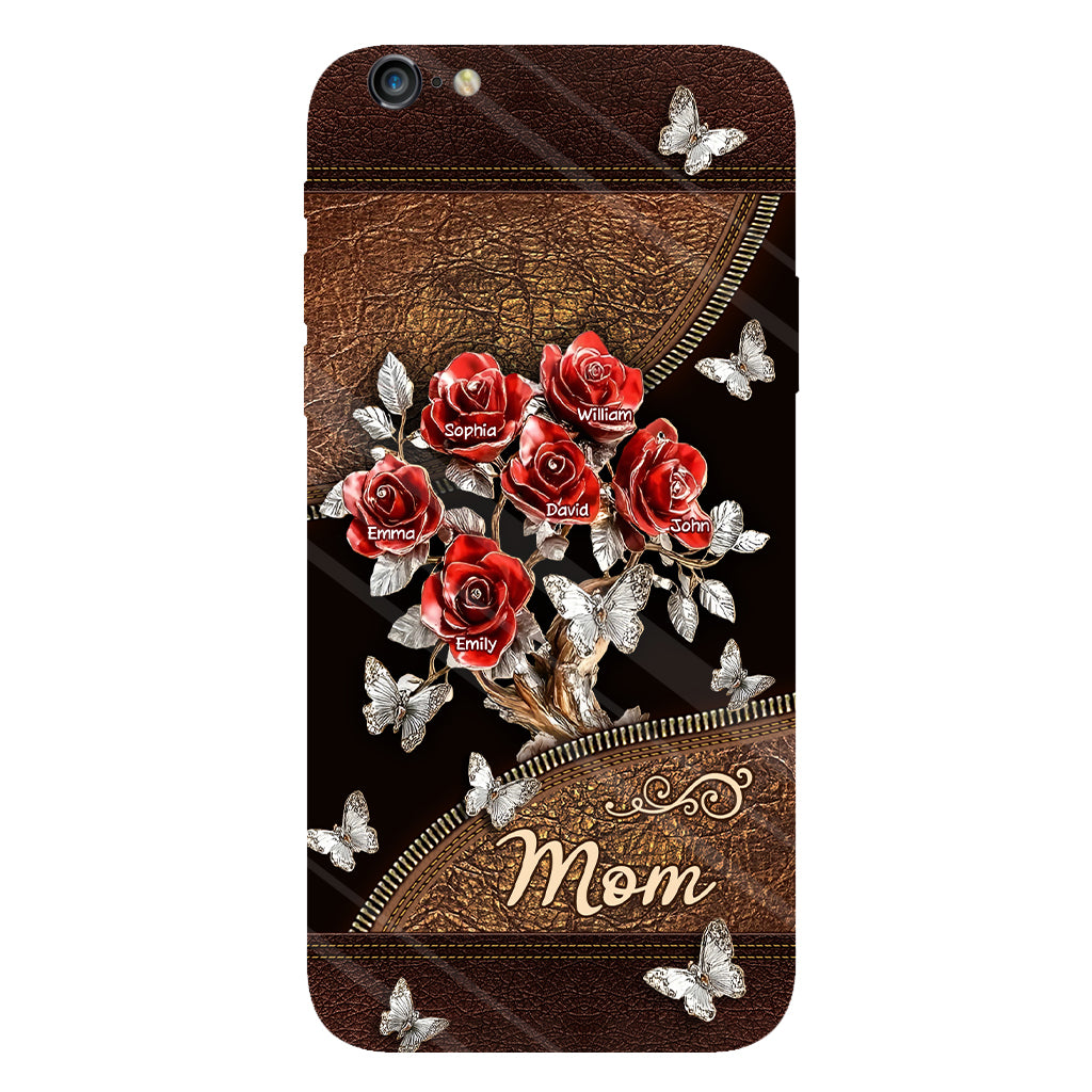Wunderschönes Rosen-Geschenk für Mama, Oma,... - Personalisierte Handyhülle mit Vollbild-Aufdruck für Mutter