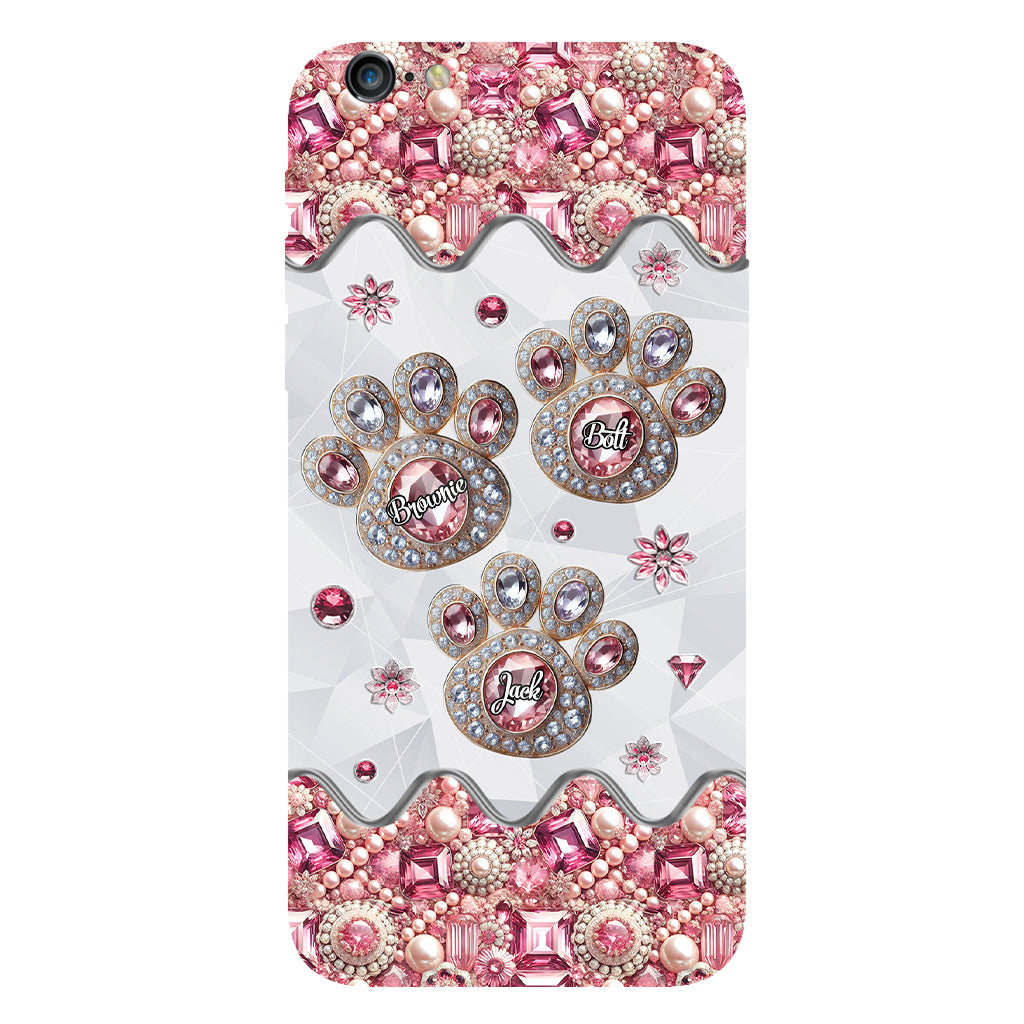 Das Leben ist schöner mit meinen Hunden – Personalisierte Handyhülle mit Hunde-Vollbild