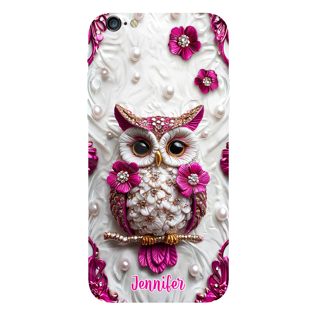 Beautiful Owl - Personalized Owl Full Print Phone Case