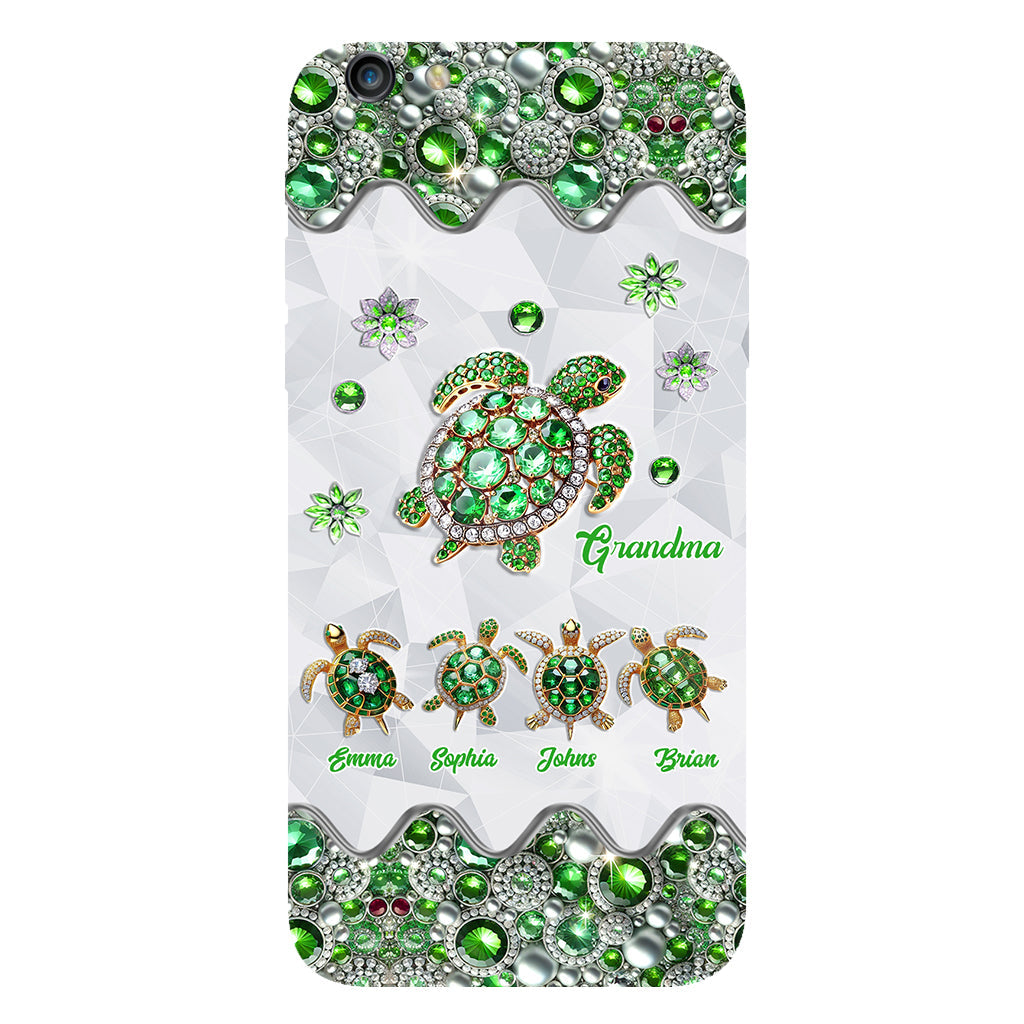 Grandma Of Little Turtles - Personalized Grandma Full Print Phone Case