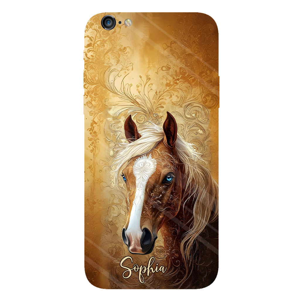 Love Horses - Personalized Horse Full Print Phone Case