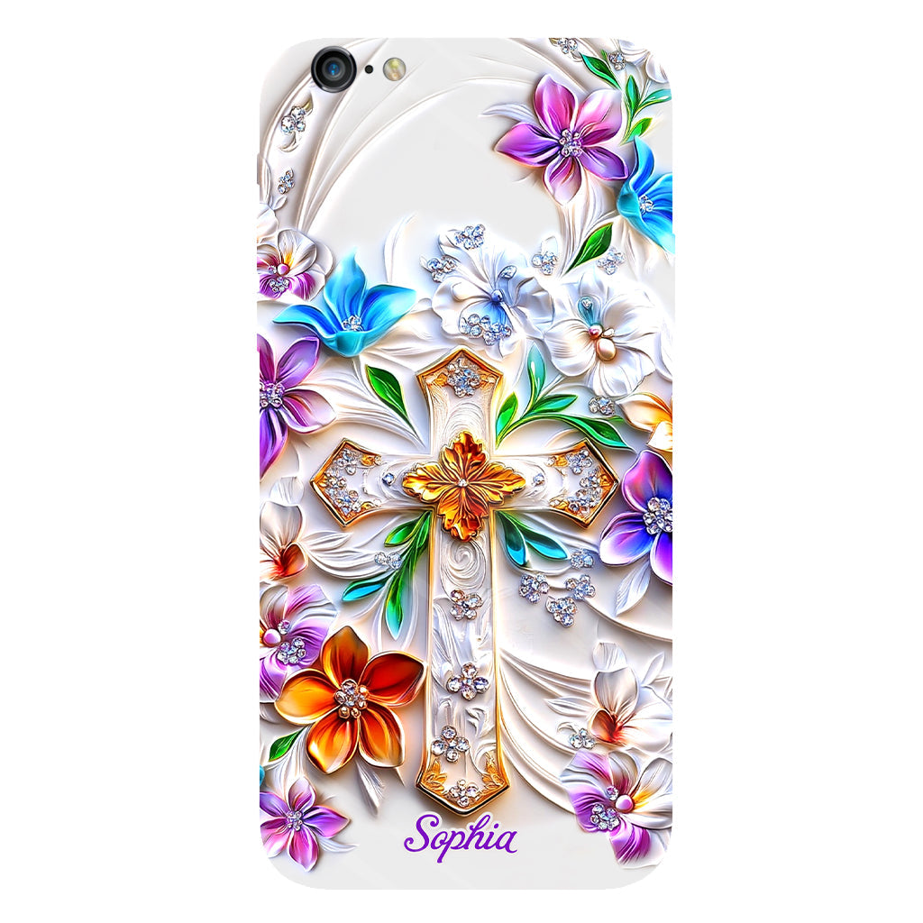 Glaube – Personalisierte Handyhülle mit christlichem Volldruck