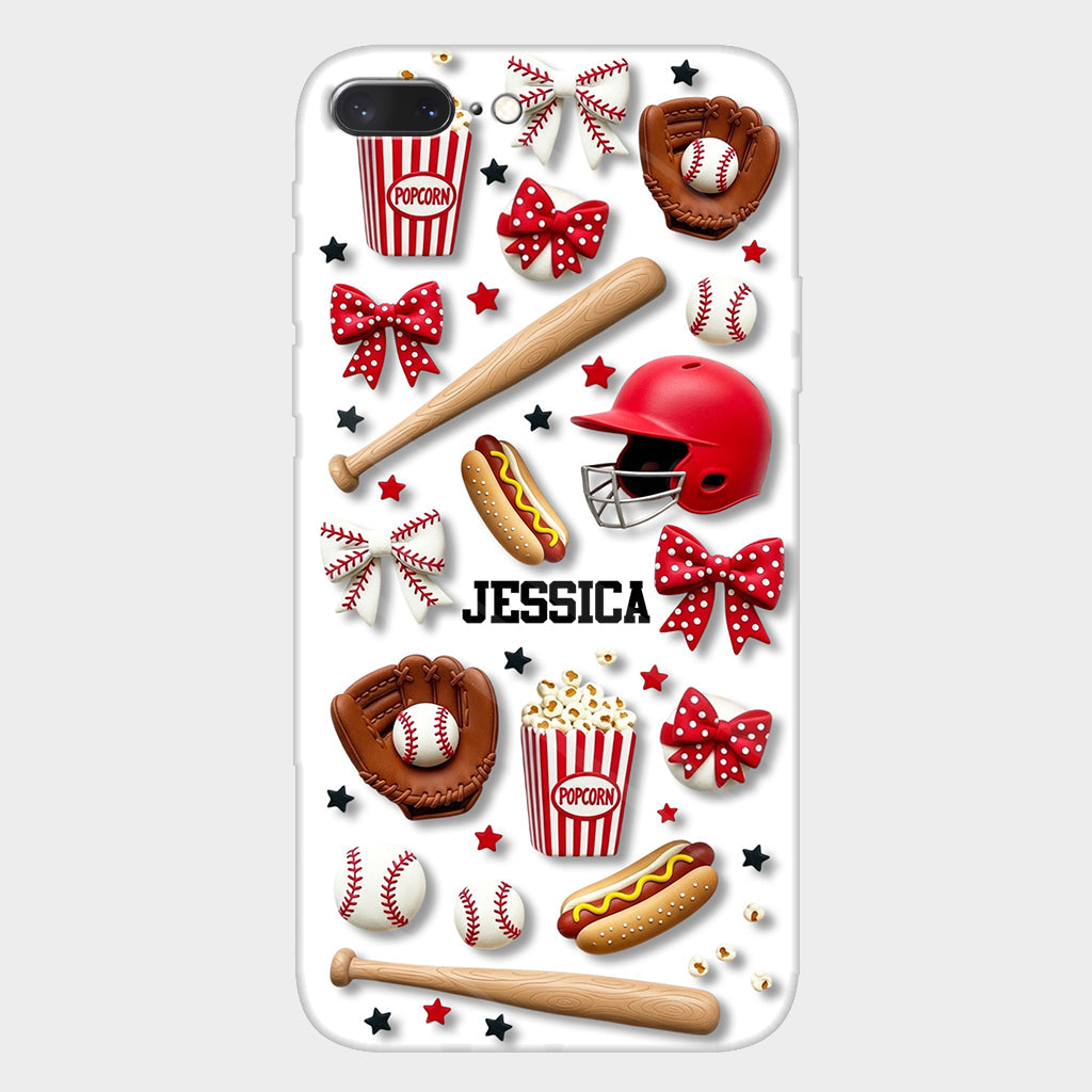 Love Baseball - Personalized Baseball Full Print Phone Case