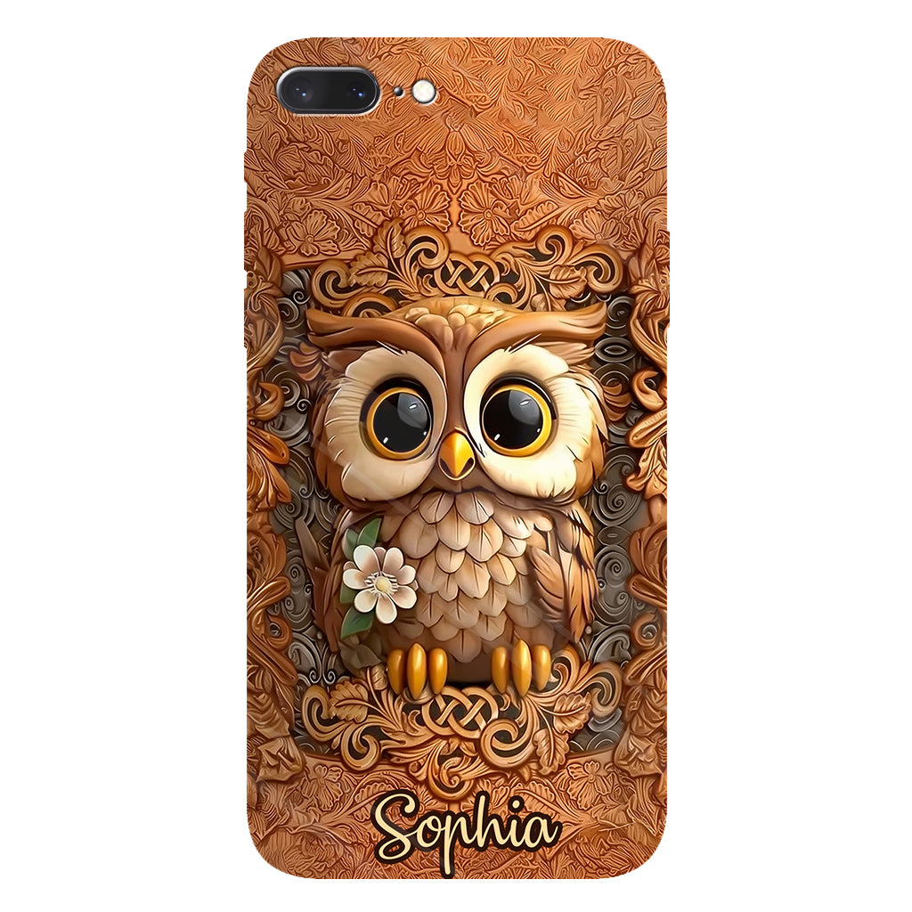 Beautiful Owl - Personalized Owl Full Print Phone Case