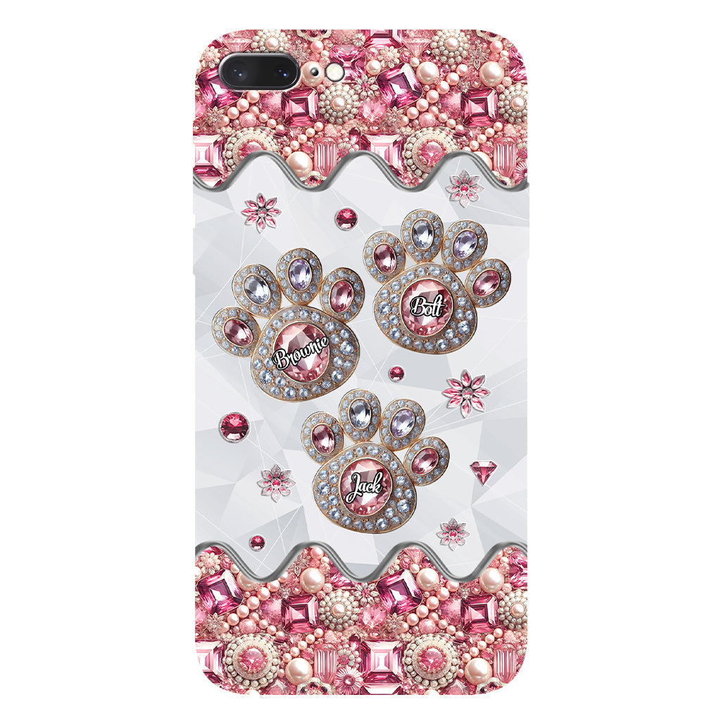 Das Leben ist schöner mit meinen Hunden – Personalisierte Handyhülle mit Hunde-Vollbild