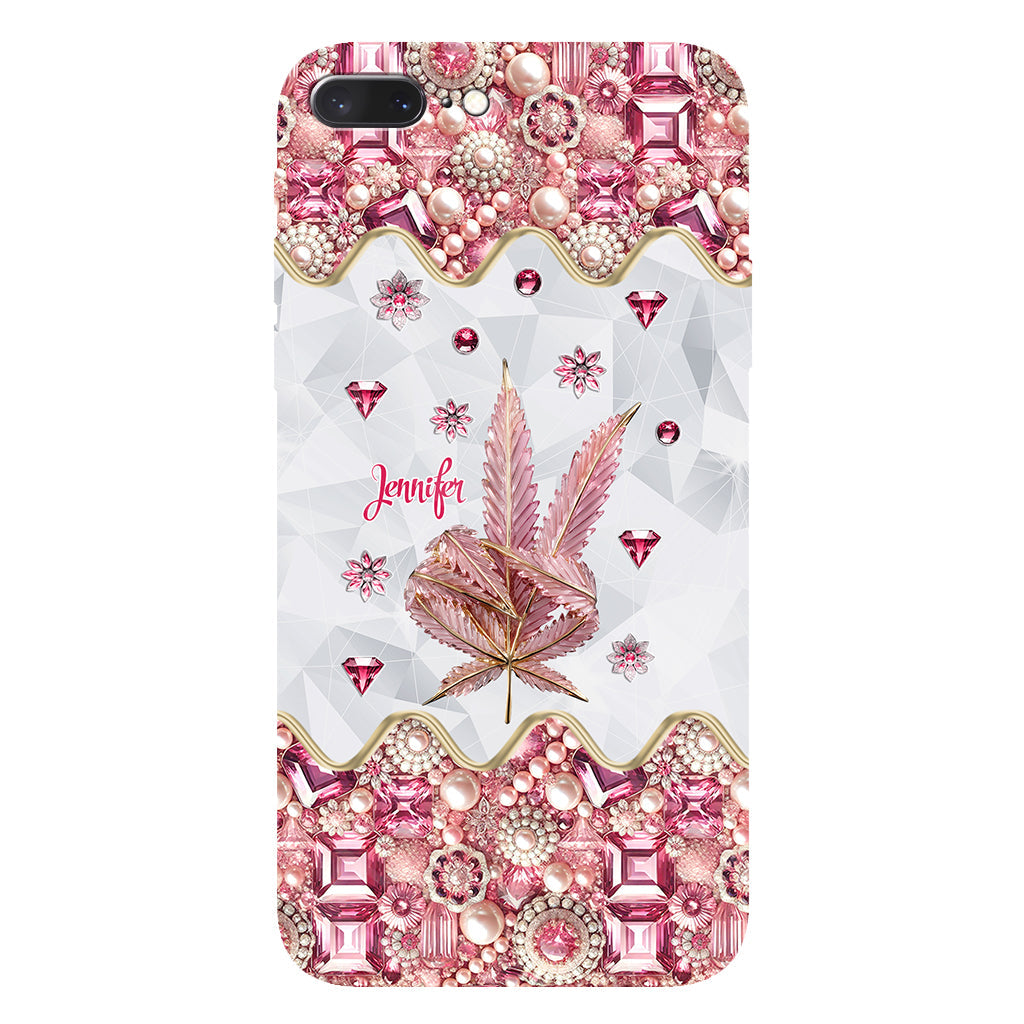 Irgendwo ist immer 420 – Personalisierte Handyhülle und Handygriff mit Weed-Motiv