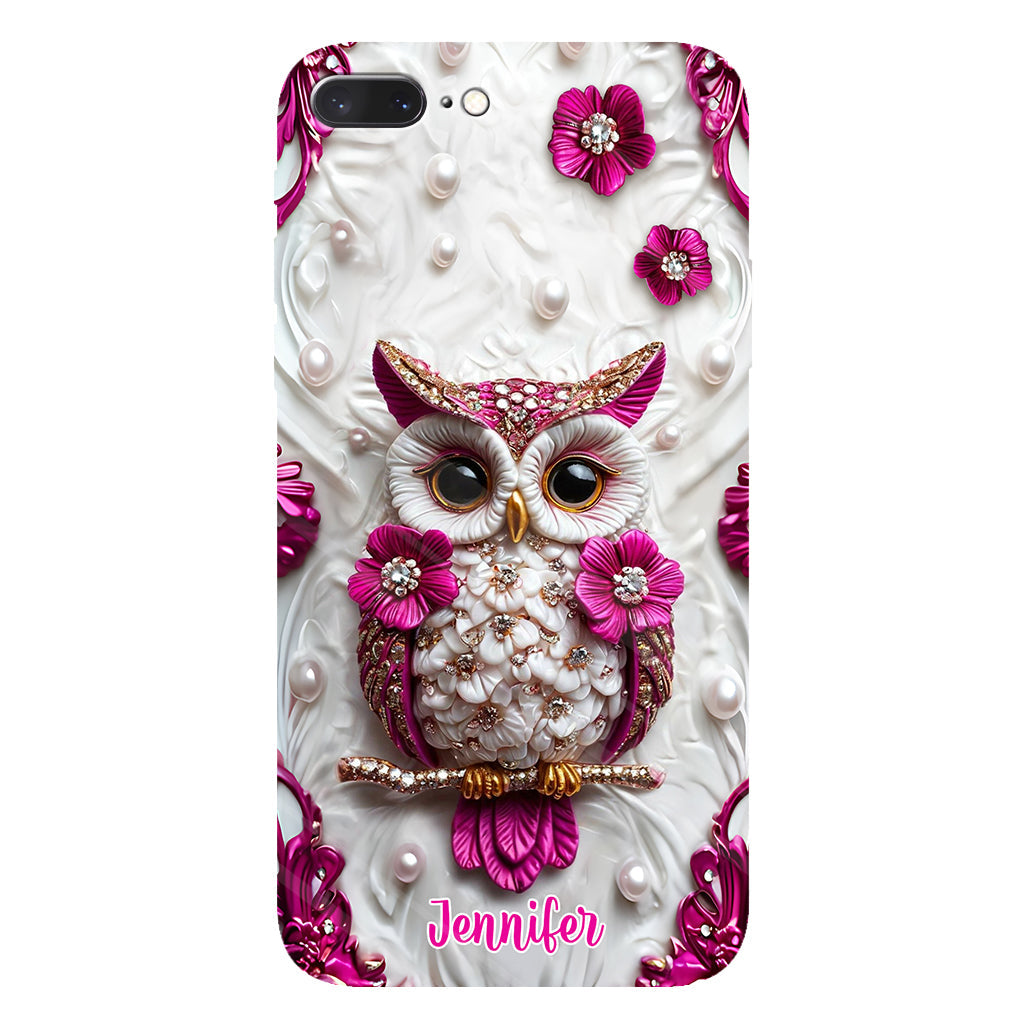 Beautiful Owl - Personalized Owl Full Print Phone Case