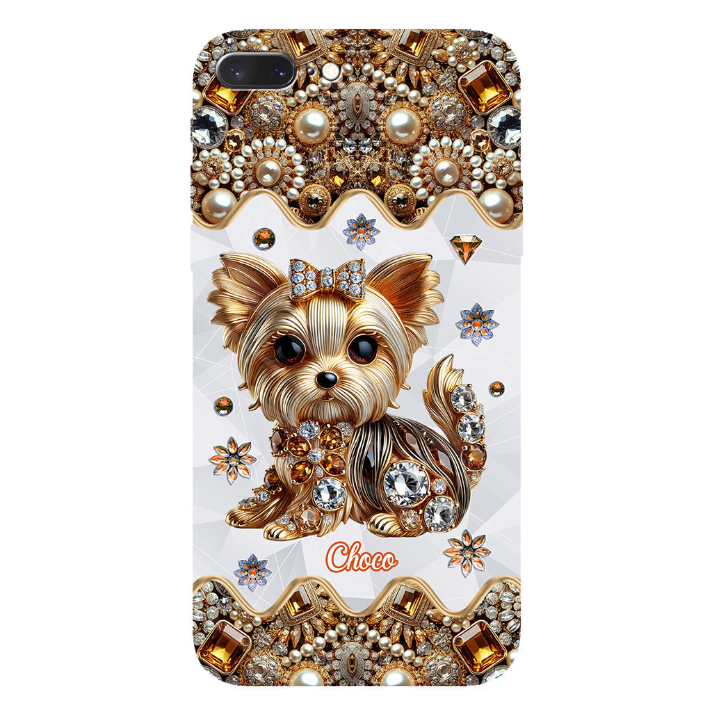 Liebe Yorkshire Terrier - Personalisierte Handyhülle mit Hundemotiv