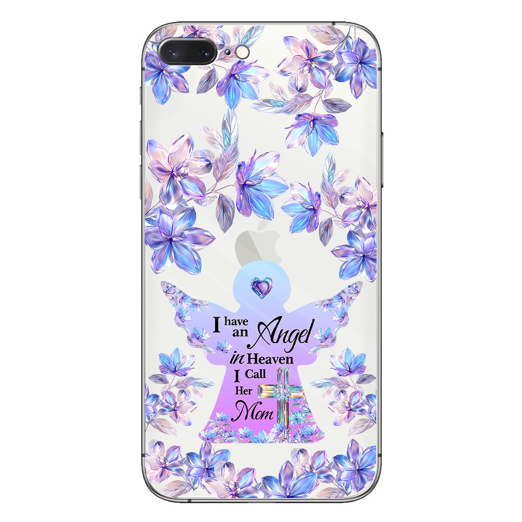 Angel In Heaven - Personalized Memorial Clear Phone Case