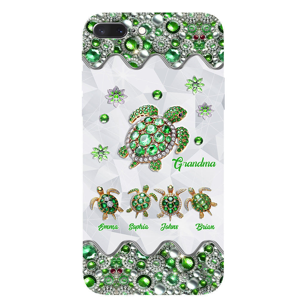 Grandma Of Little Turtles - Personalized Grandma Full Print Phone Case