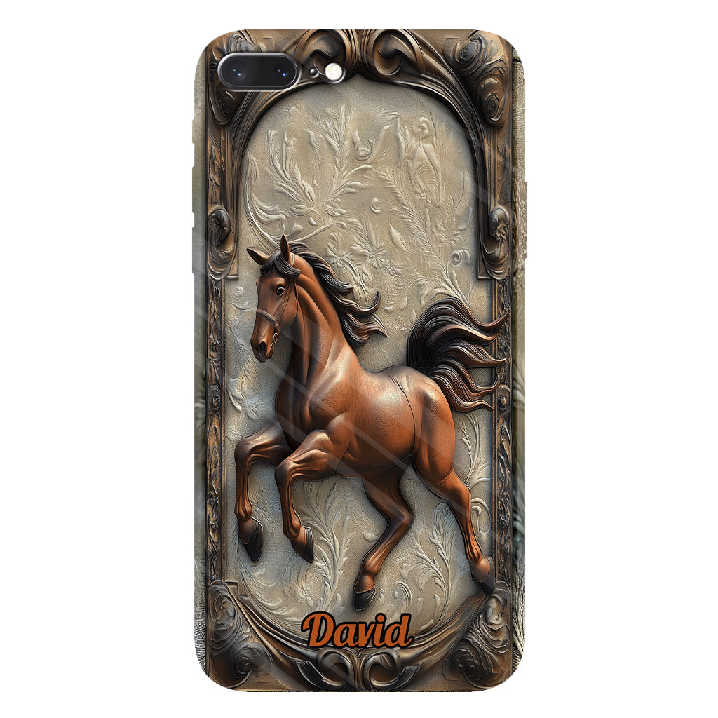 Liebe zum Pferd – Personalisierte Handyhülle mit Pferdemotiv