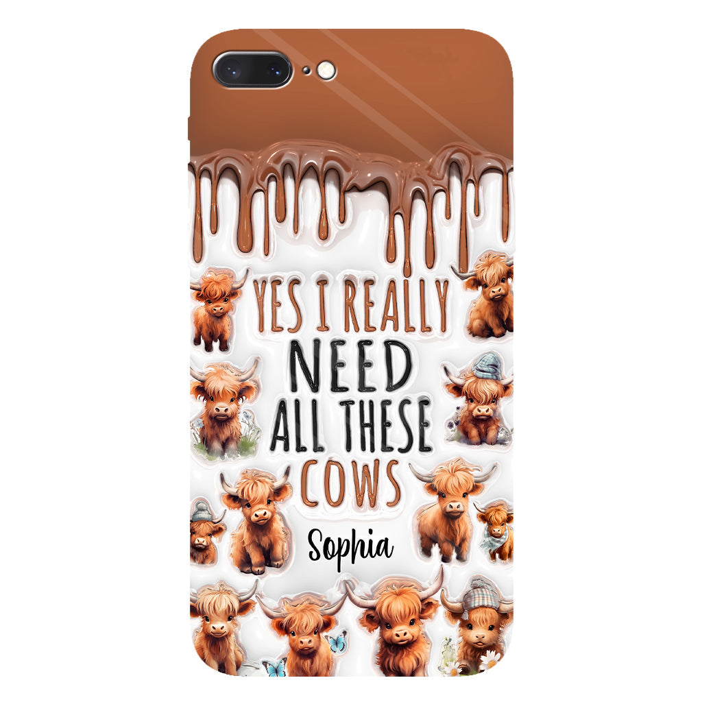 Yes I Really Need All These Cows - Personalized Full Print Phone Case