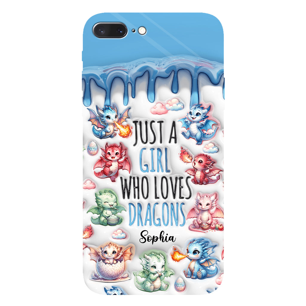 Just A Girl Who Loves Dragons - Personalized Dragon Full Print Phone Case
