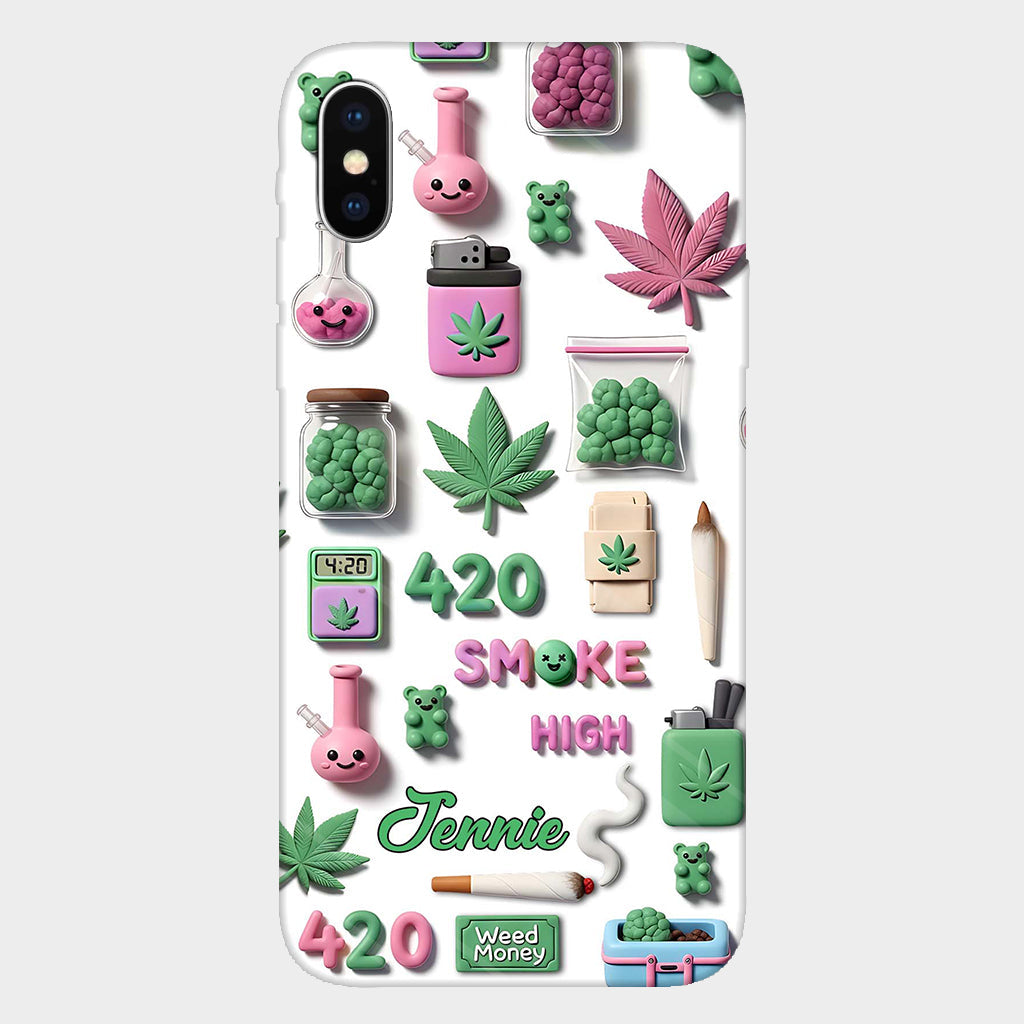 Stoner Chic – Personalisierte Handyhülle mit Weed-Motiv