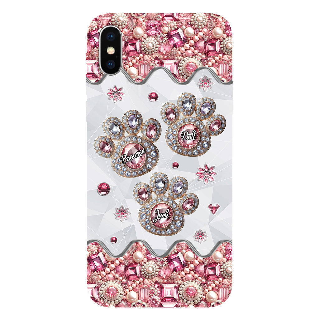 Das Leben ist schöner mit meinen Hunden – Personalisierte Handyhülle mit Hunde-Vollbild