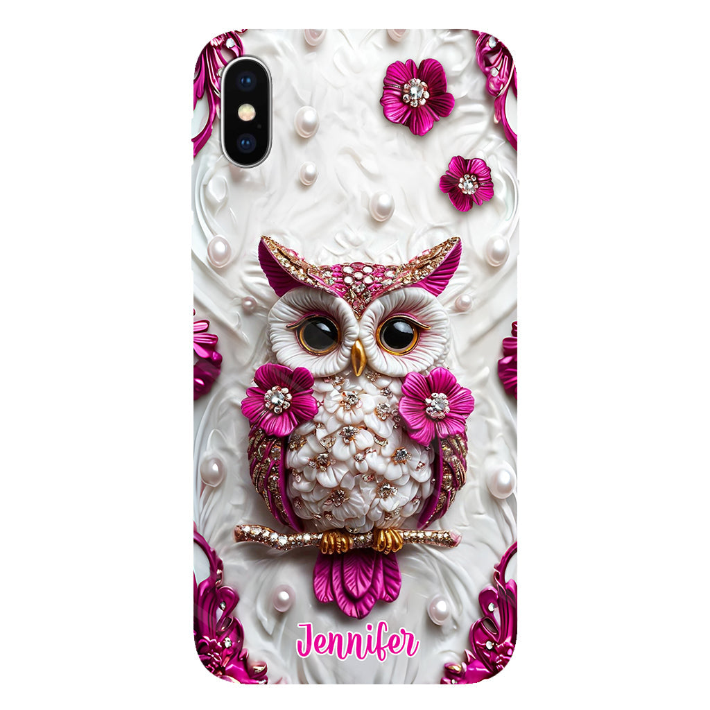 Beautiful Owl - Personalized Owl Full Print Phone Case