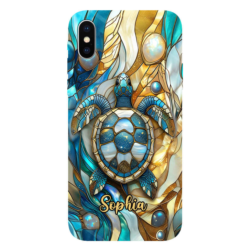Artistic Turtle - Personalized Turtle Full Print Phone Case