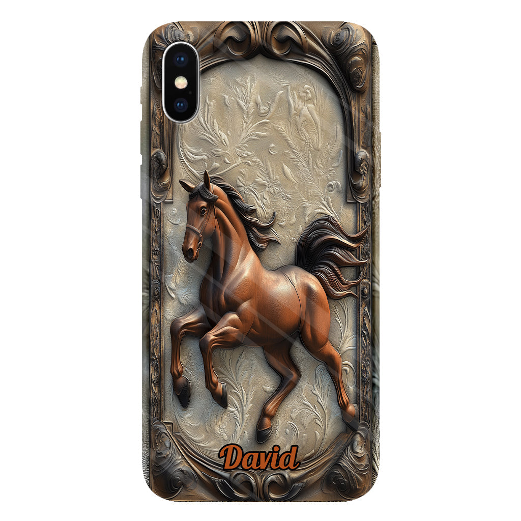 Liebe zum Pferd – Personalisierte Handyhülle mit Pferdemotiv