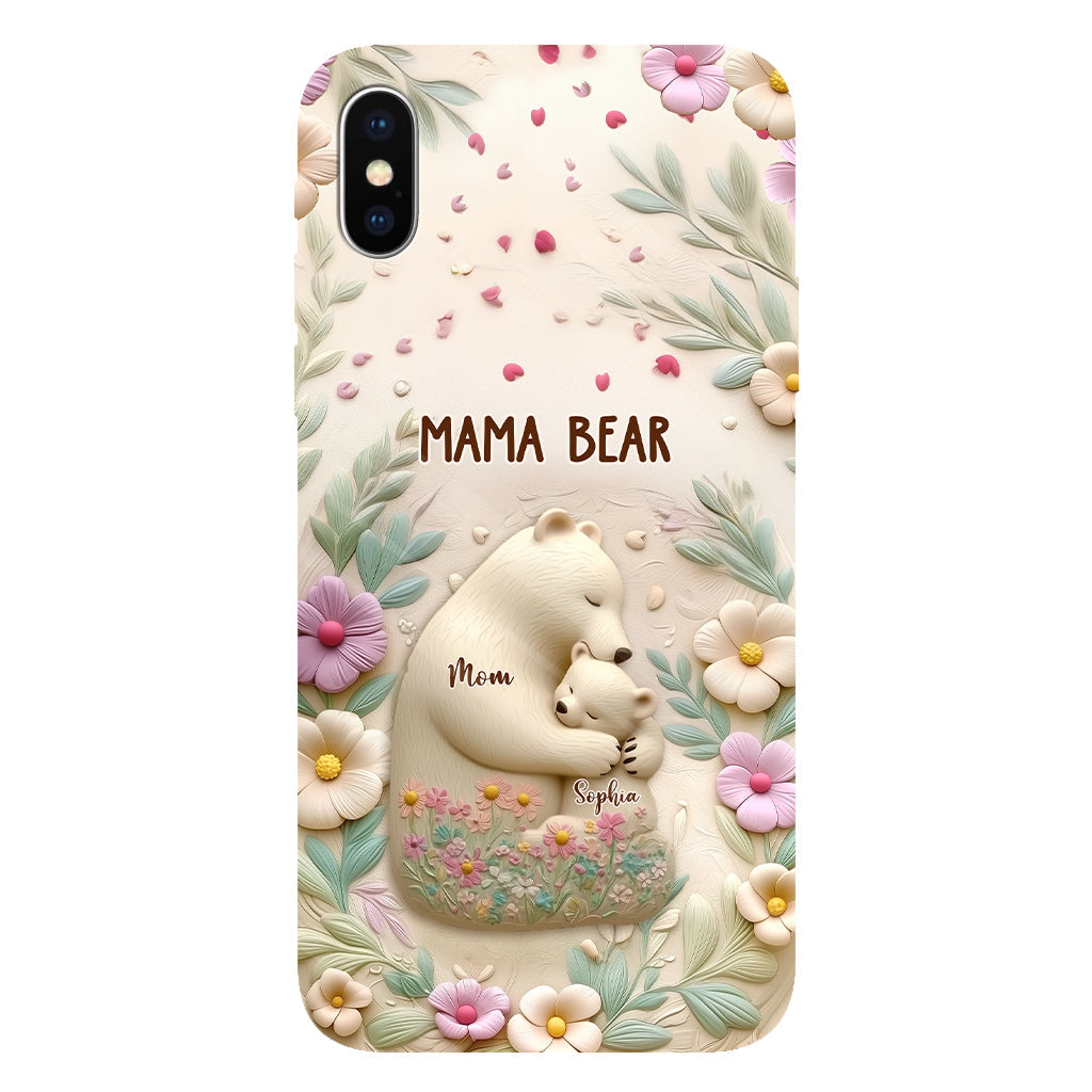 Mama Bär – Personalisierte Handyhülle mit Muttermotiv
