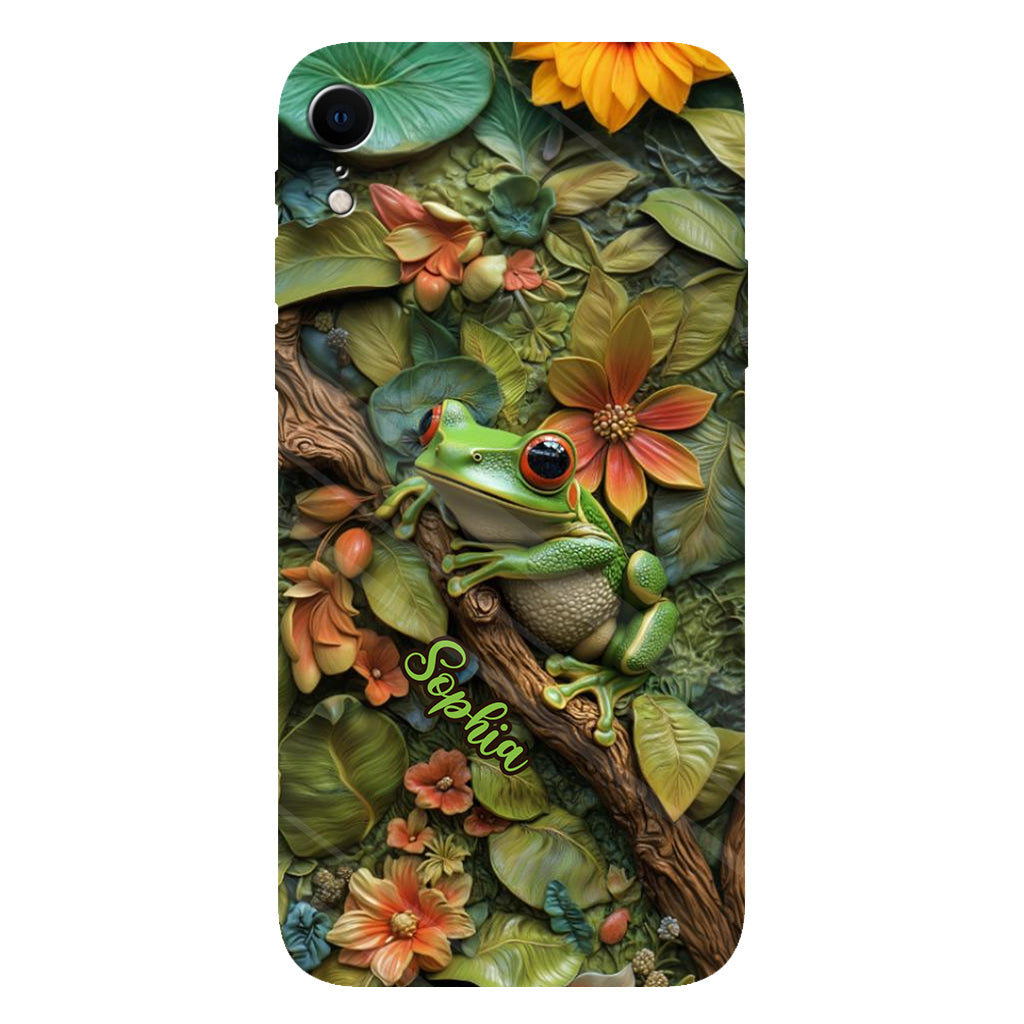 Adorable Frog - Personalized Frog Full Print Phone Case