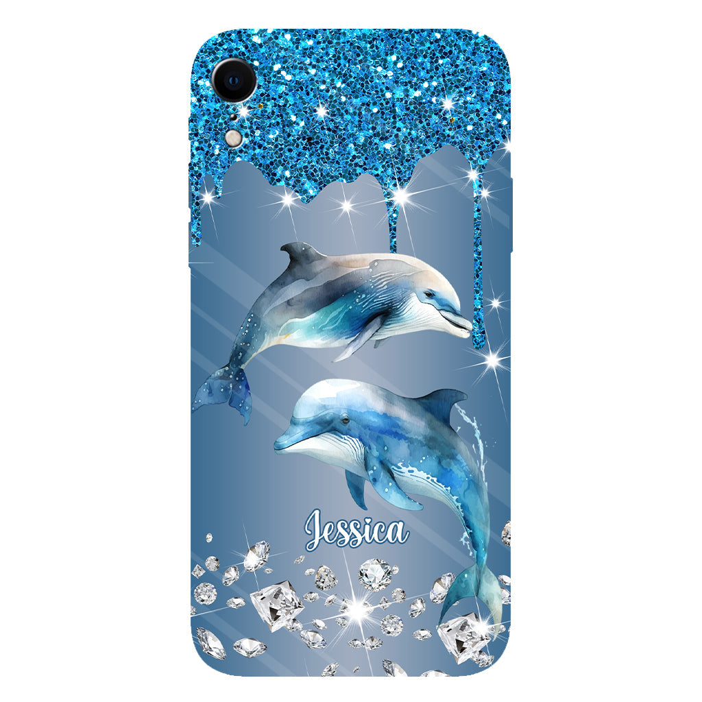 Beautiful Dolphins - Personalized Dolphin Full Print Phone Case