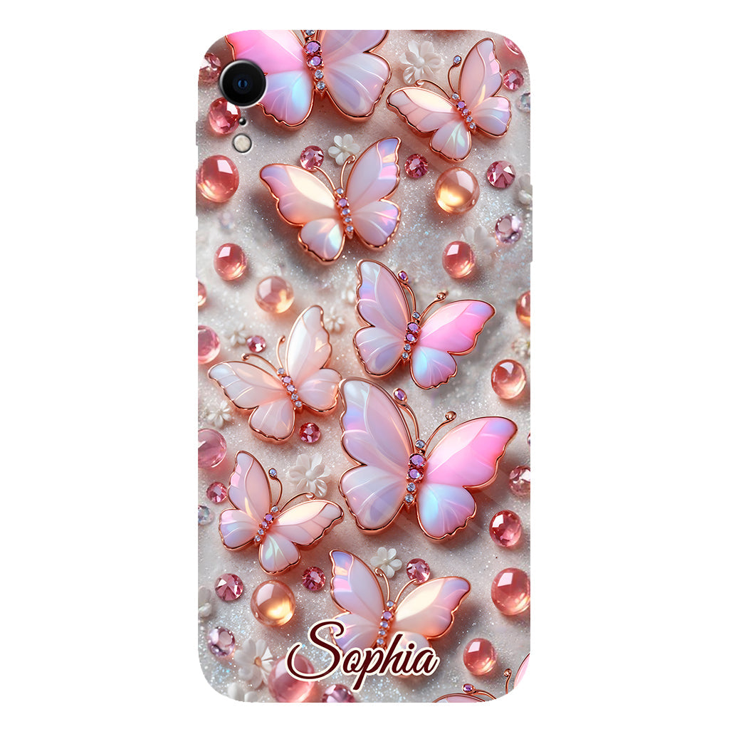 Atemberaubende Schmetterlinge – Personalisierte Handyhülle mit Schmetterlingsmotiv